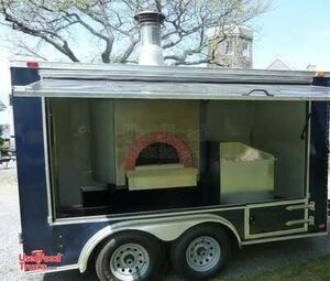 Pizza Concession Trailer- with Custom Wood-Fired Oven.