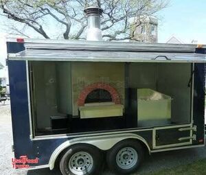 Pizza Concession Trailer- with Custom Wood-Fired Oven