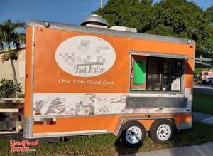 Ready to Go 7' x 14' Street Food Concession Trailer / Mobile Vending Unit