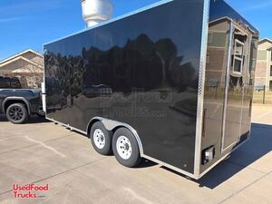Like New - 2025 8' x 18' Kitchen Food Concession Trailer Mobile Vending Unit