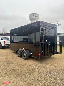 NEW - 2024 7' x 16' Kitchen Food Concession Trailer with Pro-Fire Suppression