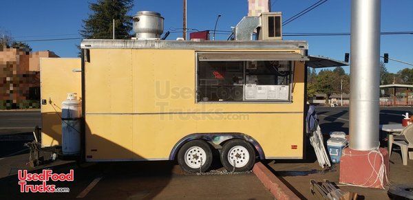 Used Fully Self-Contained 2000 18' Wells Fargo Cargo Food Concession Trailer