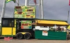 2008 - 7' x 17' BBQ Smoker Rotisserie Catering Trailer w/ Optional Business Package