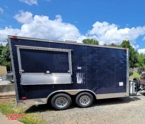 2013 Freedom 7.5' x 14' Commercial Kitchen Food Vending Trailer.
