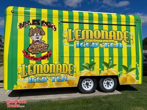 2023 14' Fibrecore Lemonade / Hotdog Concession Trailer Turnkey w/ New Customizable Wrap