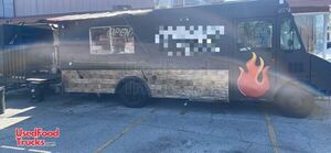 Used GMC P90 Step Van Barbecue Food Truck with Pull-Up Smoker Trailer.