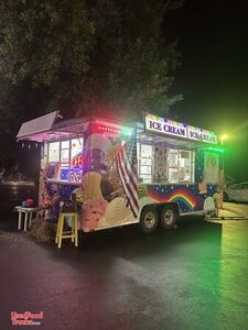 Well Equipped - 8' x 20' Wells Cargo Ice Cream Concession Trailer