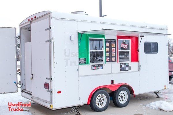Super Neat Turnkey United 8.5' x 16' Kitchen Food Trailer/Mobile Food Unit.