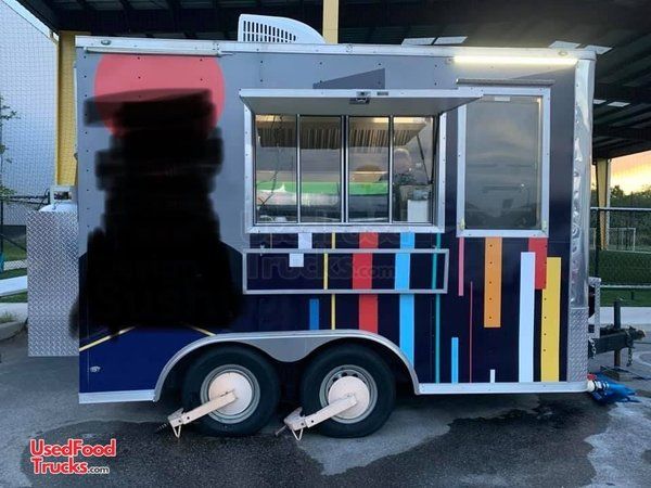 Loaded 2018 - 8' x 12' Mobile Commercial Kitchen Food Concession Trailer