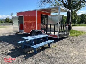 Like-New - 8.5' x 20' 2023 Diamond Cargo Concession Trailer with Porch & Drop Gate