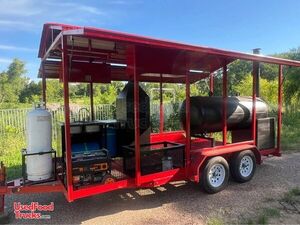 NEW - 2025 16' Barbecue Food Concession Trailer Mobile Vending Unit