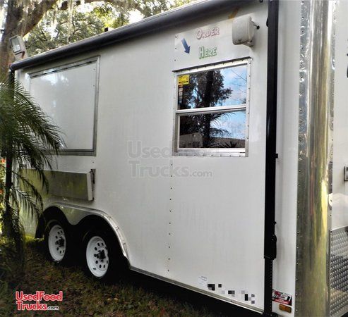 Barely Used and Super Clean 2013 8' x 16' River Forest Food Concession Trailer