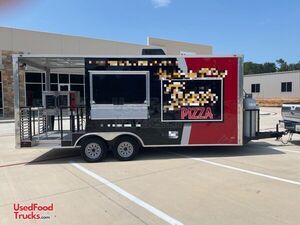 2021 - 8.5 x 14' Pizza ConcessionTrailer with Porch / Used Mobile Pizzeria.