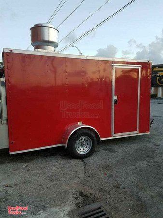 Licensed 2017 - 6' x 12' Mobile Kitchen Concession Trailer with ProTex Fire Suppression System