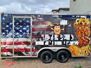 8' x 16' Street Food Concession and Shaved Ice Trailer/Mobile Vending Unit