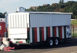 Custom Built - 7.5' x 20' Open Air Food Concession Catering Trailer Carnival Food Trailer