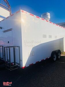 Built to Order 2024 Fully Equipped 8  x 18   Mobile Kitchen Concession Trailer w/ California Insignia