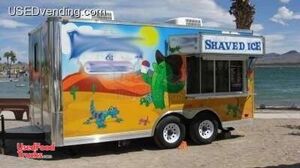 2009 Royal Cargo 8.5' x 16' Shaved Ice Concession Trailer