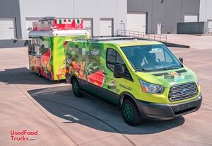 Turnkey Frozen Dessert FibreCore Concession Trailer & Ford Van w/SolarPanels on Both