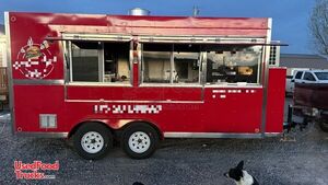 2023 7' x 18' Kitchen Food Concession Trailer with Pro Fire System