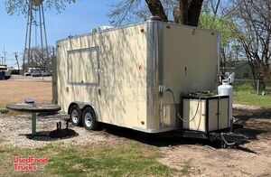 2015 - 8.6' x 16' Well Equipped Mobile Kitchen-Food Concession Trailer.