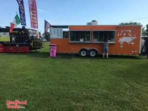 Fully-Loaded 2015 Southwest 8.5' x 20' Kitchen Food Trailer with Porch.