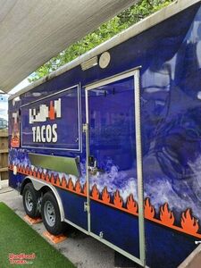 2022 8.5' x 16' Kitchen Food Concession Trailer with Pro Fire System