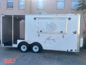 Used - 8' x 20' Food Concession Trailer with Open Porch.