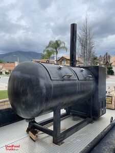 Custom - 2017 7' x 16' Open Barbecue Smoker Trailer | Mobile BBQ Unit