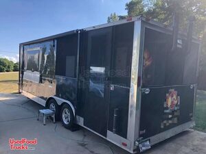 Well-Kept 22' Freedom Barbeque Concession Trailer with Screened Porch.