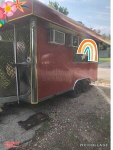 Clean 2007 - 7' x 14' Mobile Kitchen / Ready to Roll Food Concession Trailer
