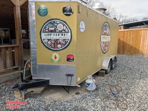 2024 7' x 18' Food Kitchen Concession Trailer Mobile Food Unit