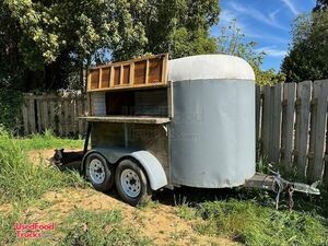 Vintage - 1940 4.5' x 9' Horse Trailer Concession Conversion | DIY Trailer