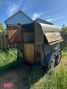 Vintage - 1940 4.5' x 9' Horse Trailer Concession Conversion | DIY Trailer