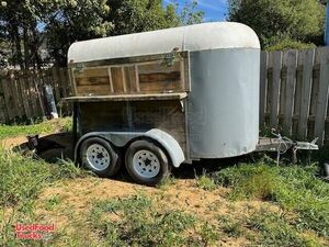 Vintage - 1940 4.5' x 9' Horse Trailer Concession Conversion | DIY Trailer