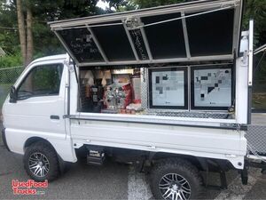 Suzuki Carry Mini Pick-Up Espresso and Wood-Fired Brick Oven Pizza Truck.