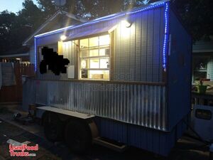 All-Electric 2015 6' x 12' Food Concession Trailer with Porch / Mobile Kitchen