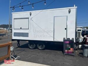 Fully-Loaded and Lightly Used Kitchen Food Concession Trailer with Deck + Pro-Fire