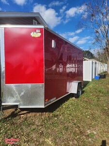 New 2022 - 6' x 12' Empty Concession Trailer with Rustic Interior
