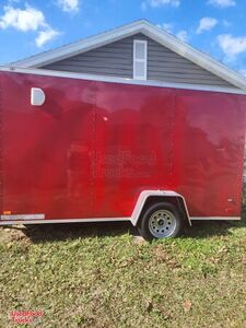 New 2022 - 6' x 12' Empty Concession Trailer with Rustic Interior