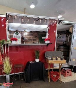 New 2022 - 6' x 12' Empty Concession Trailer with Rustic Interior.