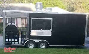 Used 2020 Mobile Barbecue Food Concession Trailer with Porch