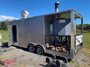 2019 Freedom Wood-Fired Brick Oven Pizza Concession Trailer with Porch.