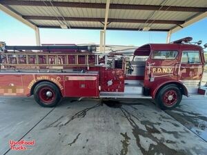 Vintage 1967 Mack Fire Engine 25' Diesel BBQ and Alcoholic Beverage Truck.