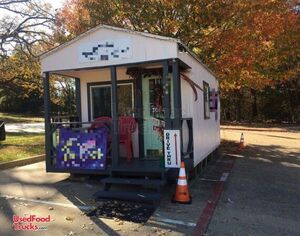 9' x 18' Portable Building with a Drive Thru window