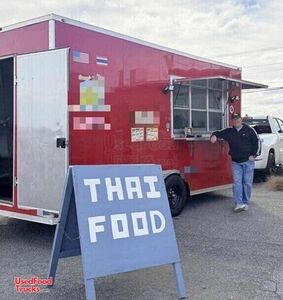 2024 8.5' x 16' Kitchen Food Concession Trailer with Pro-Fire System