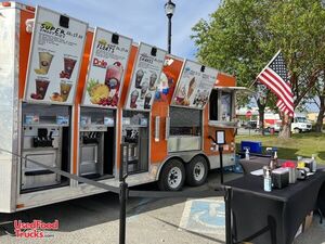 Turnkey Loaded 2015 Freedom Ice Cream and Smoothie Concession Trailer.