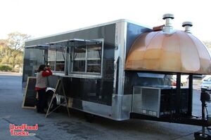 2020 - 8.5' x 27' Turnkey Licensed High Output Wood-Fired Pizza Concession Trailer.