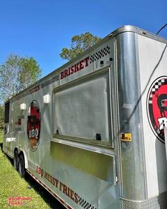 2018 Nicely Equipped - 8' x  32' Barbecue Concession Trailer / Mobile BBQ Rig.