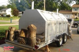 2011 - 15' Open BBQ Smoker on a 25' Tailgating Trailer / Mobile BBQ Unit
